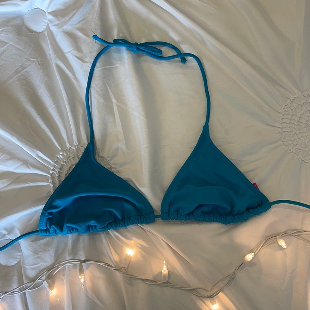 Teal Triangle Bikini